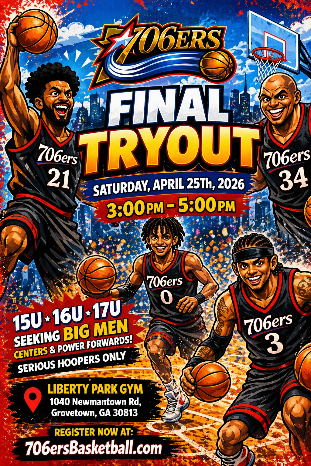 Augusta 706ers Final Tryout Flyer